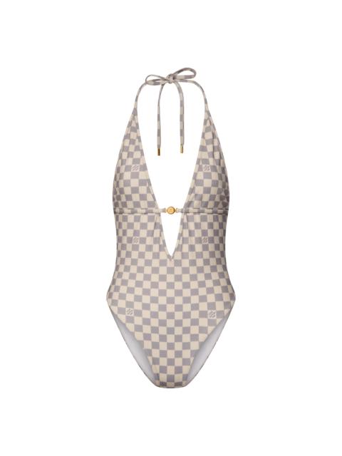 Louis Vuitton Damier V-Neck Swimsuit