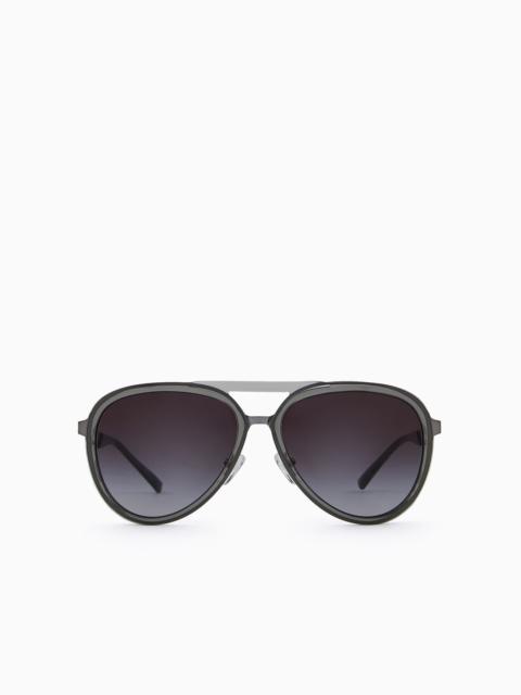 EMPORIO ARMANI Men’s aviator sunglasses