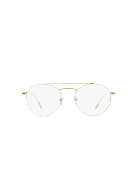 ZEGNA 5218 double-bridge round glasses