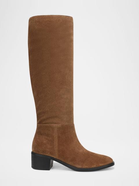 Vince 50mm Pace Suede Wide Calf Knee-High Boots