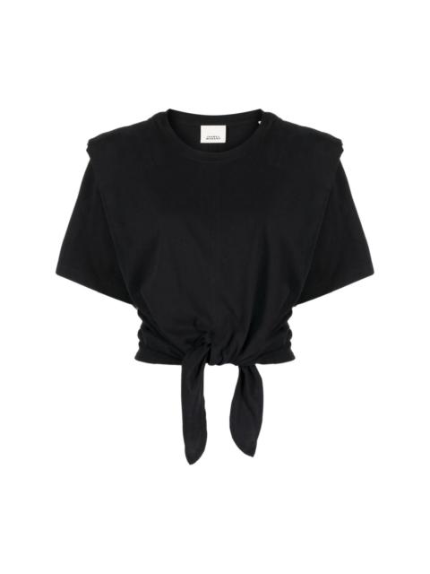 Isabel Marant tie-fastening cotton T-shirt
