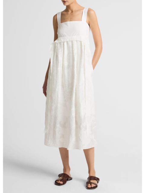 Vince Fil Coupé Mixed-Media Dress