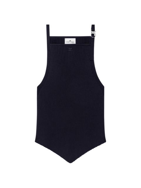 courrèges pointy-hem tank top