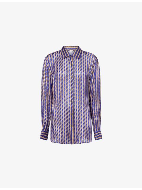 Dries Van Noten Striped Long-Sleeves Woven Shirt