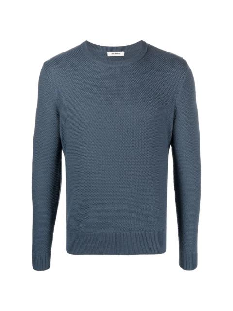 Sandro brioche-stitch wool-blend jumper