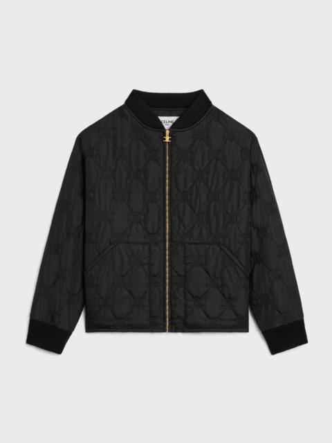 CELINE triomphe teddy jacket in lightweight nylon