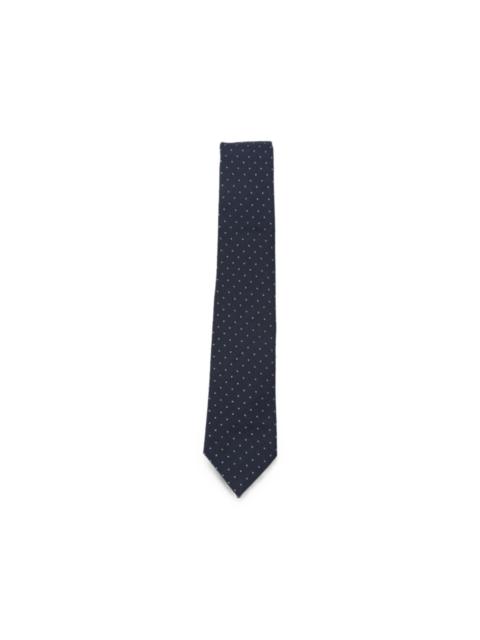 EMPORIO ARMANI polka-dot silk tie