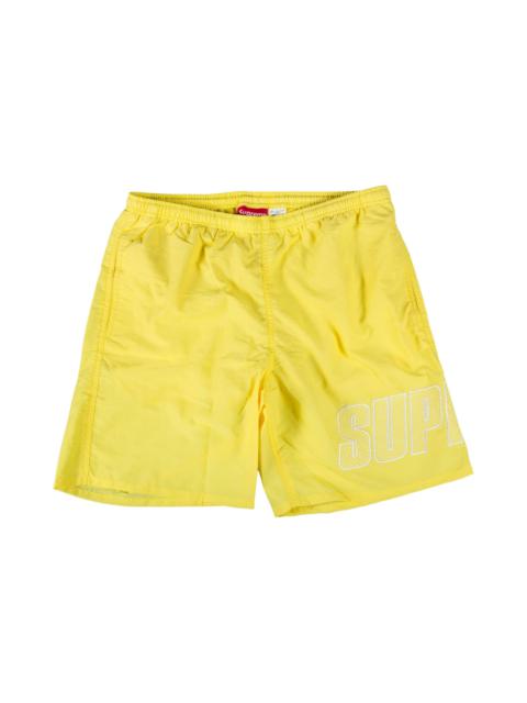 Supreme Logo Appliqué Water Short 'Yellow'