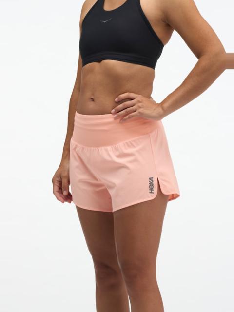 HOKA Women's Glide Short MR 3.5" Brief in Sunstone