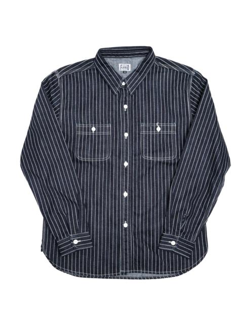 THE FLAT HEAD FN-SDK-702L 10oz Denim Wabash Work Shirt