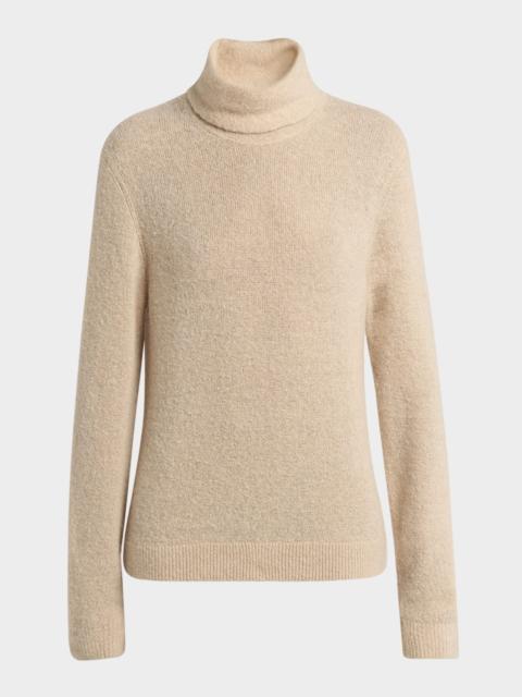 Loro Piana Cocooning Silky-Boucle Turtleneck Sweater