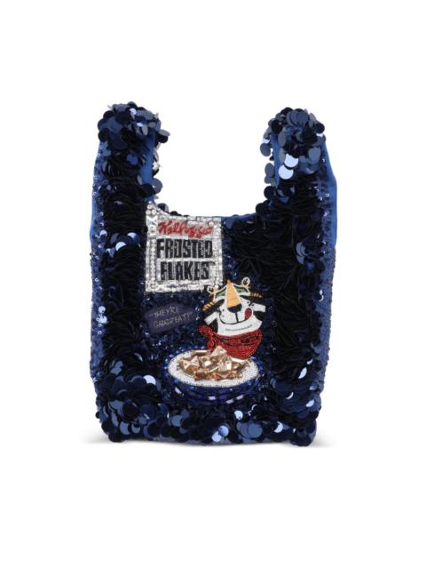 Anya Hindmarch blue tote bag