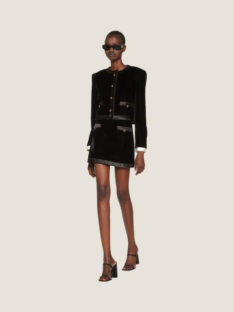 ミニスカート MiuMiu | Velvet miniskirt MG2151_13JE_F0002_S_OOO ミニスカート MiuMiu | Velvet miniskirt