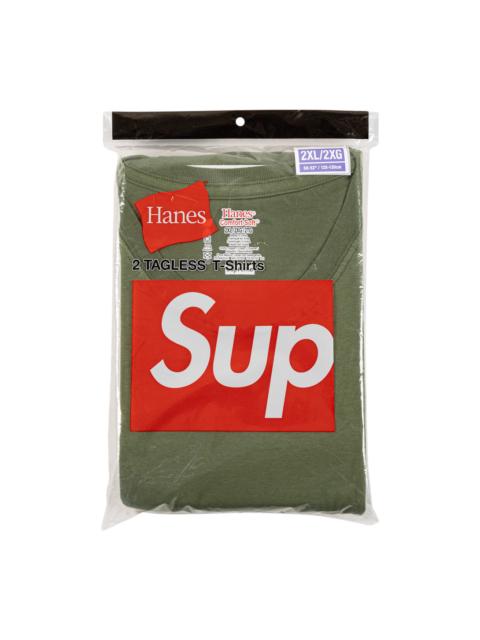Supreme Hanes Tagless Tees (2 Pack) "SS22" SU11467