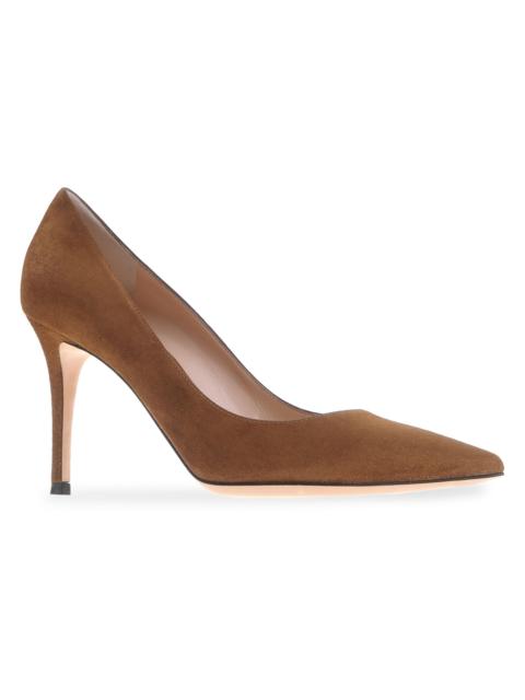 Gianvito Rossi Women's Texas 85MM Suede Pumps - Texas