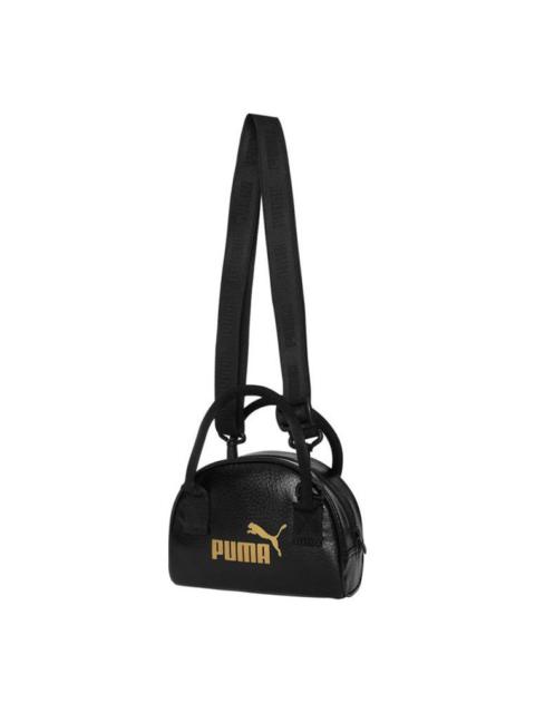 PUMA (WMNS) PUMA Core Up Mini Grip Bag 'Black Gold' 078308-01