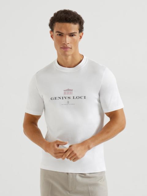 Brunello Cucinelli Cotton jersey crew neck T-shirt with print