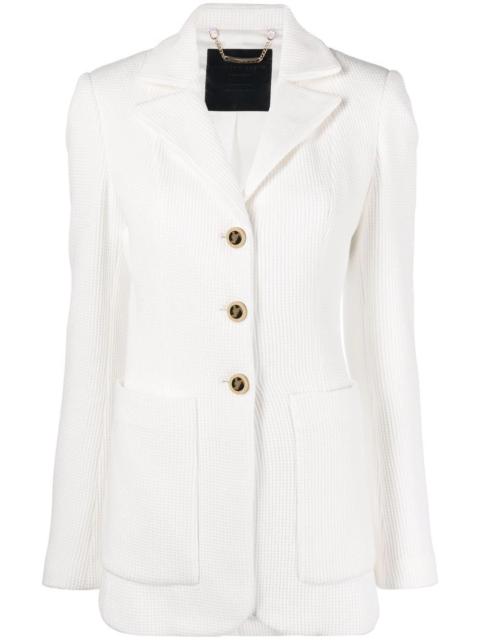 PHILIPP PLEIN single-breasted cotton blazer