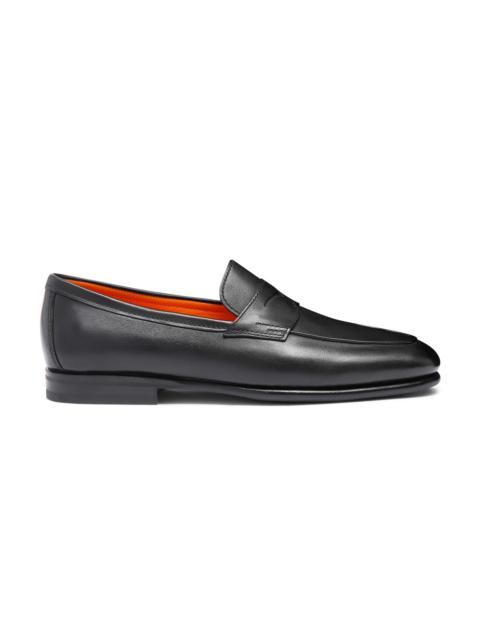 Men's black leather Carlo loafer