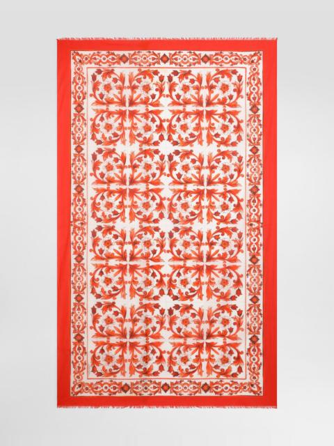 Dolce & Gabbana Majolica-print batiste sarong