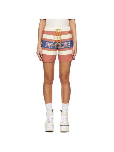 Rhude Orange Pavil Racing Shorts