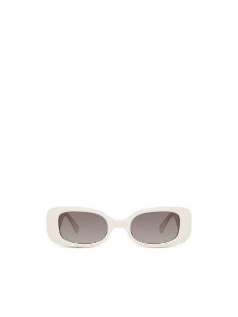 LINDA FARROW Lola rectangle-frame sunglasses
