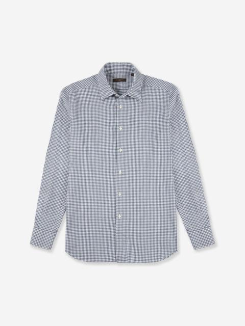 SLOWEAR Regular fit cotton flannel shirt