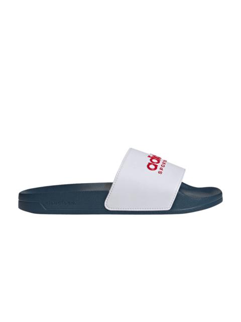 Adilette Shower Slide 'White Scarlet Blue'