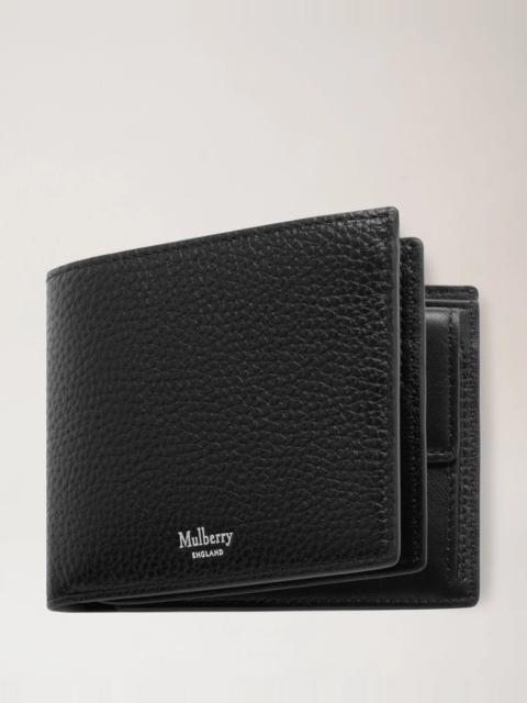 Mulberry 8 Card Coin Wallet Small Classic Grain (Black)