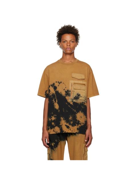 FENG CHEN WANG Black & Yellow Bleached T-Shirt