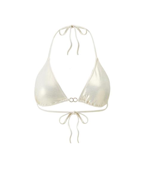 MELISSA ODABASH COSTA GOLD BIKINI TOP