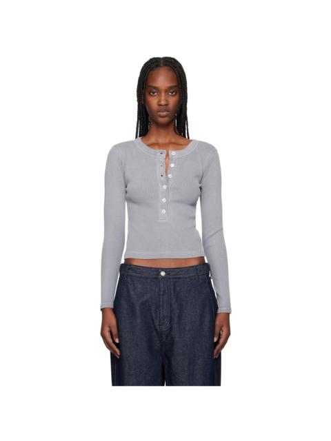 Citizens of Humanity Gray Varra Henley T-shirt
