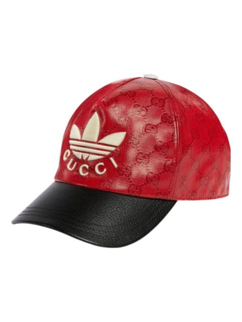 GUCCI Gucci X adidas GG Canvas Baseball 'Red Black' 724833-4HAUU-6477