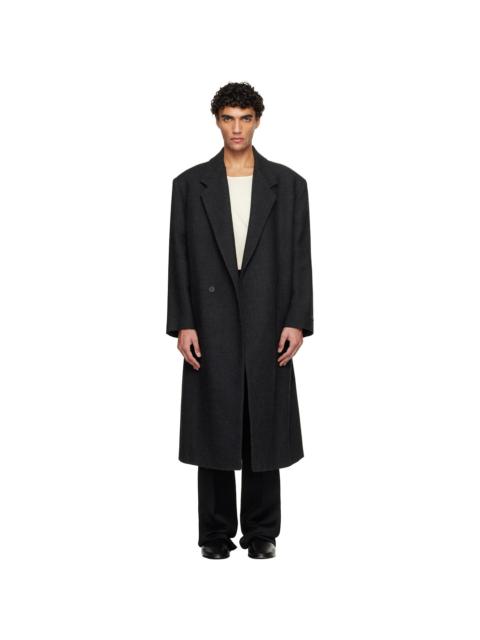 Fear of God Black Shetland Wool Classic Overcoat