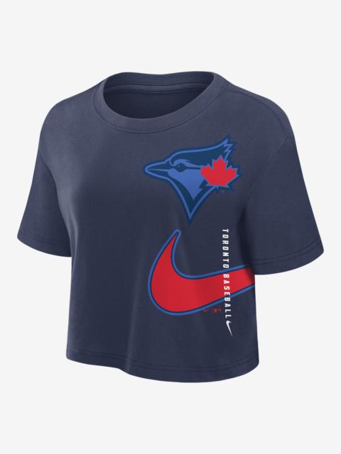 Toronto Blue Jays City Connect Nike Women's Dri-FIT MLB Cropped T-Shirt