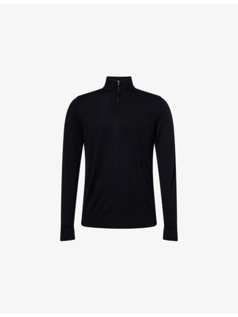 Sunspel Half-Zip Long-Sleeve Merino Wool Jumper