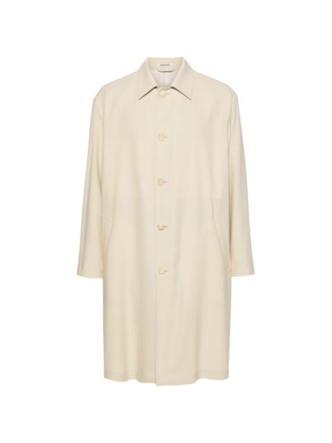ジャケット・アウター AURALEE Wool cashmere Trench Coat Auralee Wool Cashmere Laminate Coat Ivory Top Gray – Neighbour