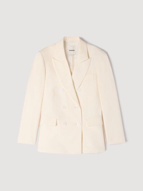 Sandro DOUBLE-BREASTED SUIT JACKET