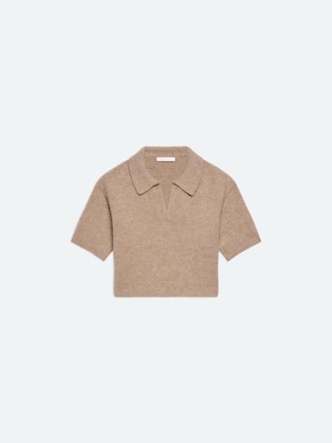 Helmut Lang CROPPED POLO SWEATER