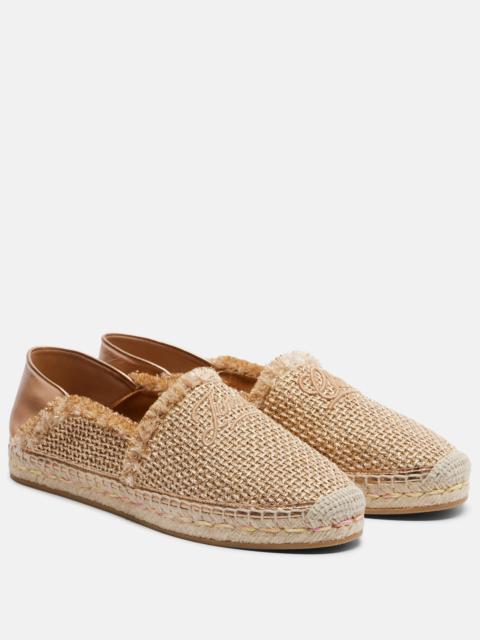 JIMMY CHOO Avi woven espadrilles