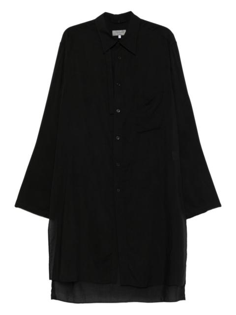 Yohji Yamamoto asymmetric collar shirt