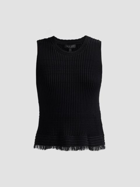 rag & bone Women's Ayan Cotton-Blend Tank - Black
