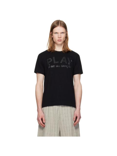 Comme des Garçons PLAY Black Logo Text T-shirt