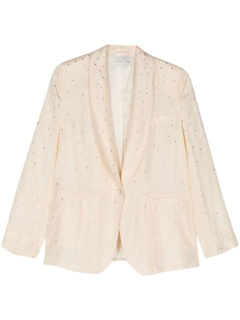 forte_forte rhinestoned single-breasted blazer