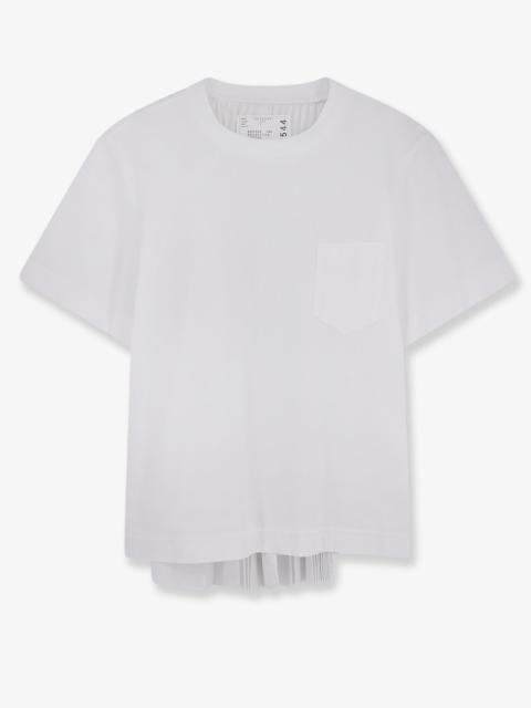 sacai Cotton And Polyester T-Shirt