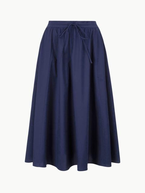 STAUD EDEN SKIRT NAVY