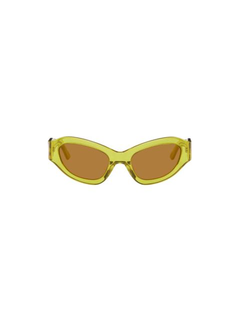 ECKHAUS LATTA SSENSE Exclusive Yellow 'The Bug' Sunglasses