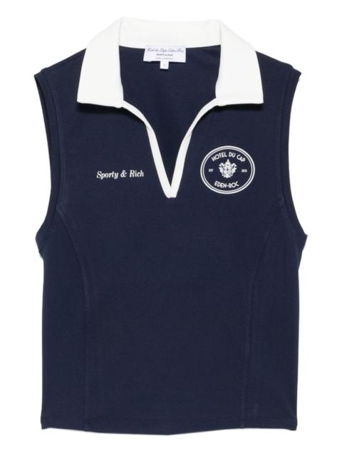 Sporty & Rich sleeveless polo top