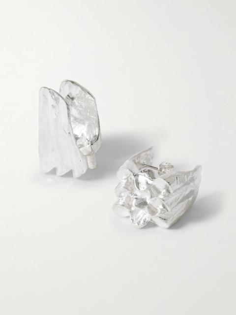ALIGHIERI The Dance of the Notes recycled silver earrings Silver