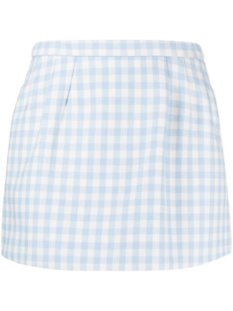 REDValentino gingham-check mini skort